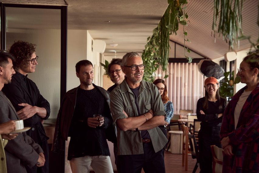Dezeen Awards jurors at London hotel