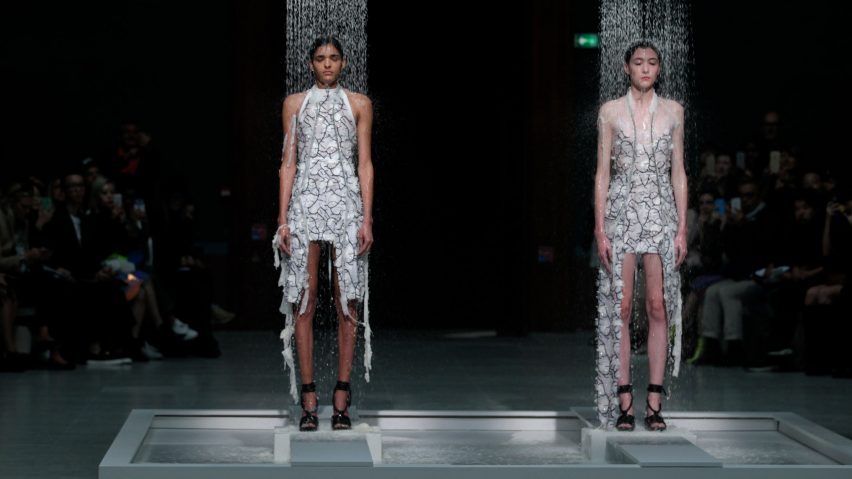 Dissolvable dresses by Hussein Chalayan
