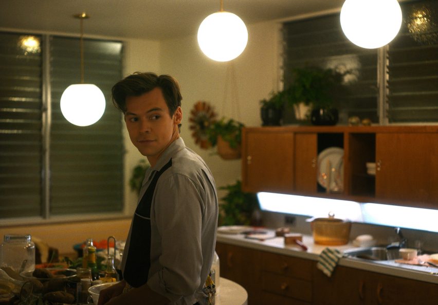 Harry Styles on set of Don't Worry Darling