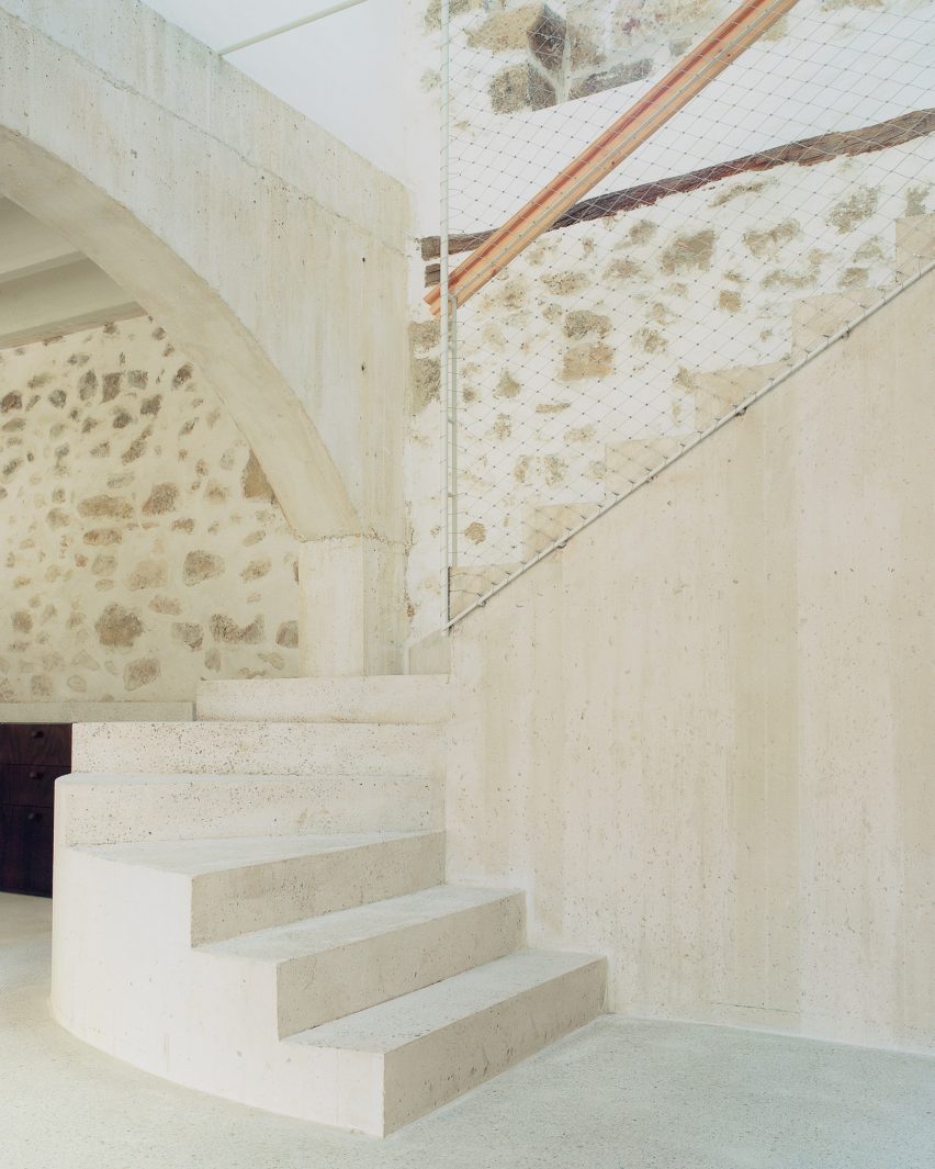 Stone ruins turned into Spanish holiday home by Atienza Maure Arquitectos