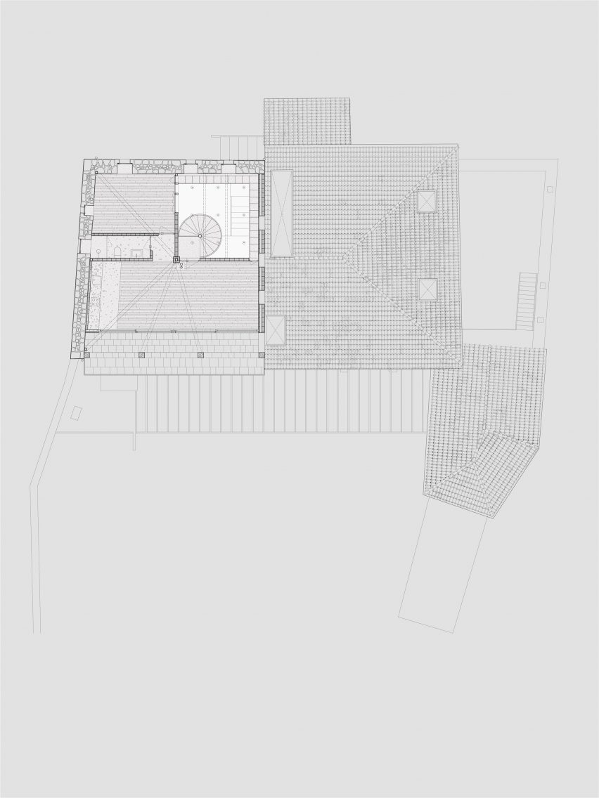 Second floor plan of El Priorato
