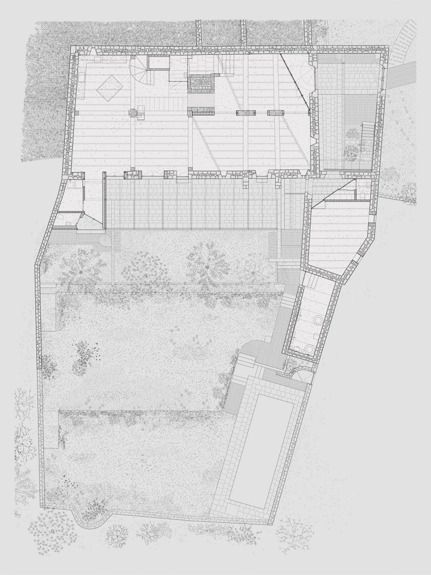 Ground floor plan of El Priorato