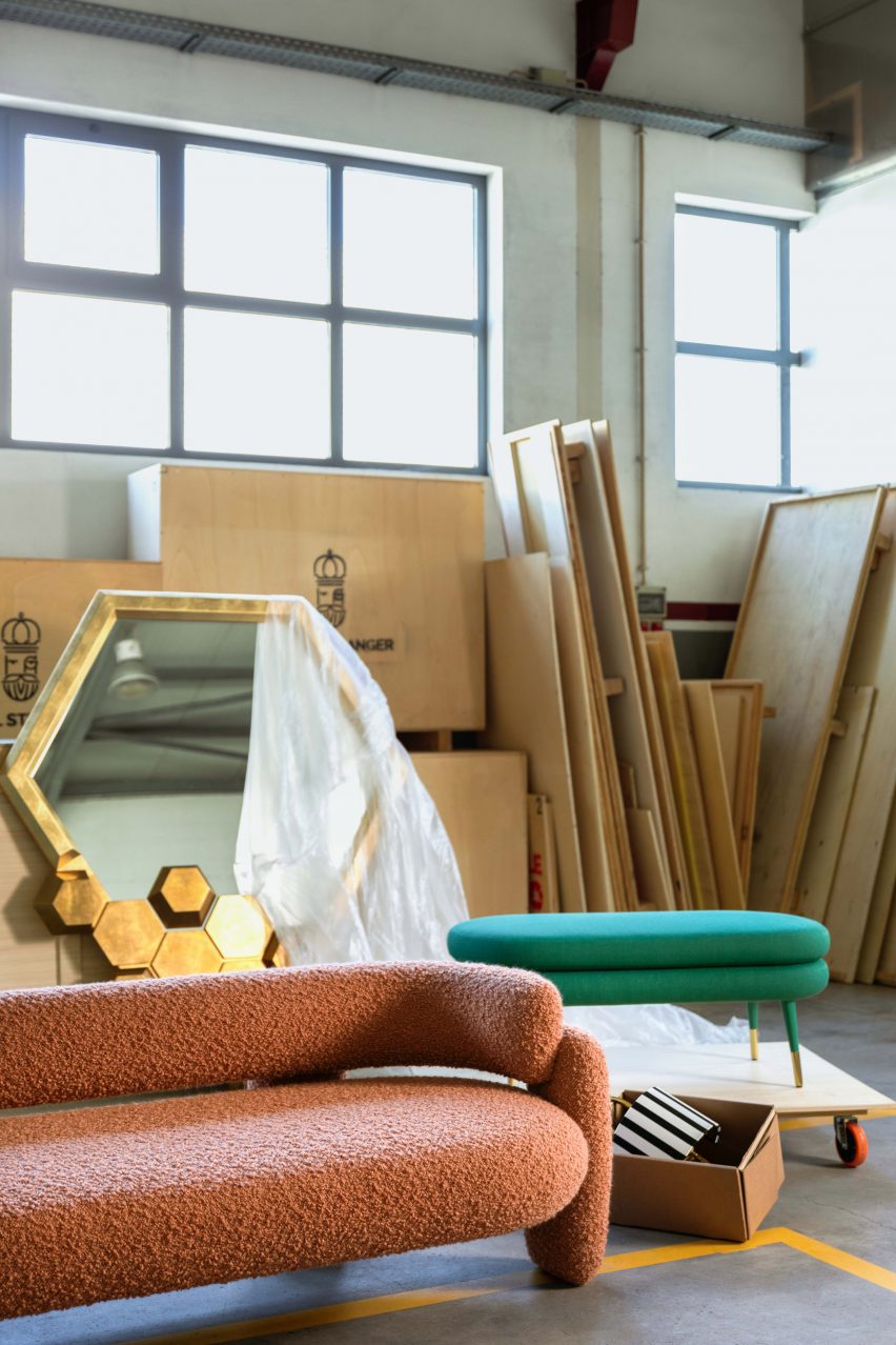The Embrace Sofa has a textural quality