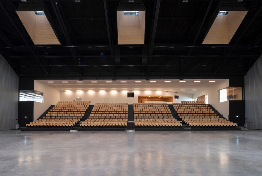 Large hall inside sports centre in Laval