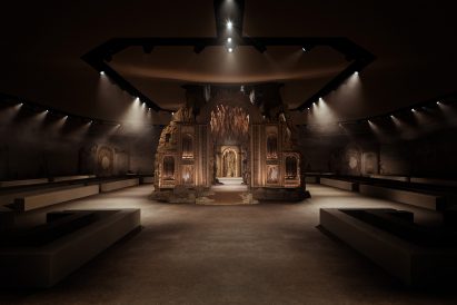 Image of Eva Jospin's installation for Dior