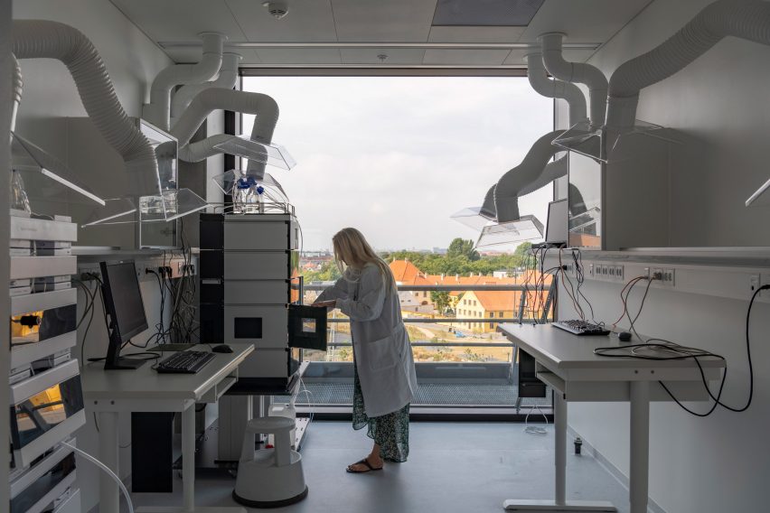 Laboratory inside pharmaceutical HQ