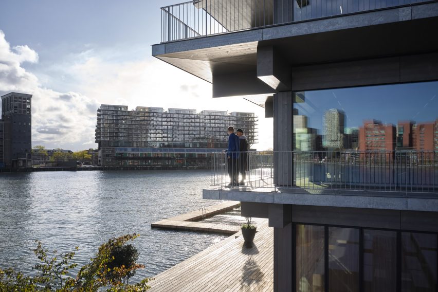 Balconies of Floating Office Rotterdam by Powerhouse Company