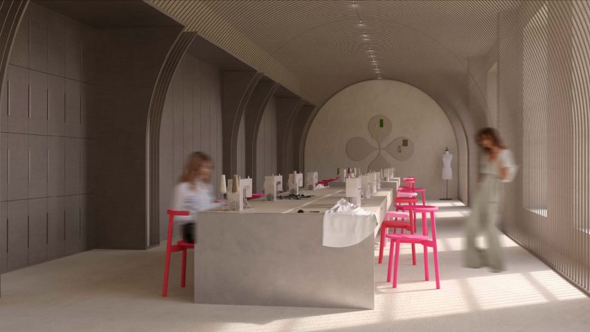 Visualisation of building with figures