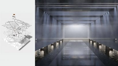 Visualisation of building interior and exploded site diagram