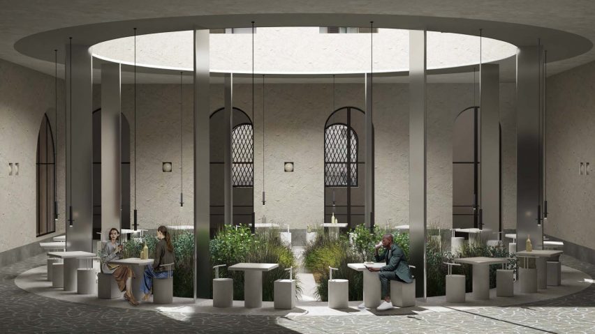 Visualisation of building with figures