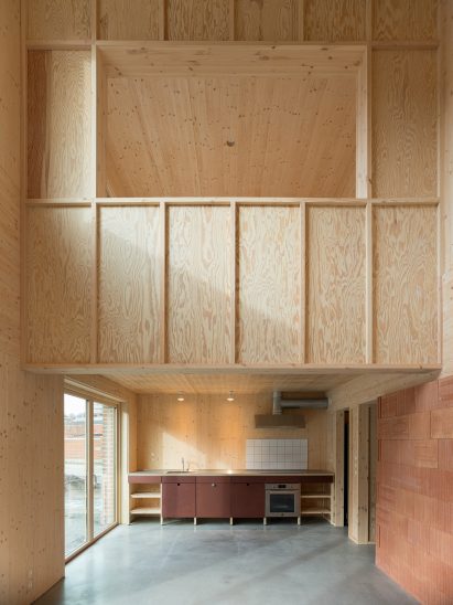 A CLT split level interior