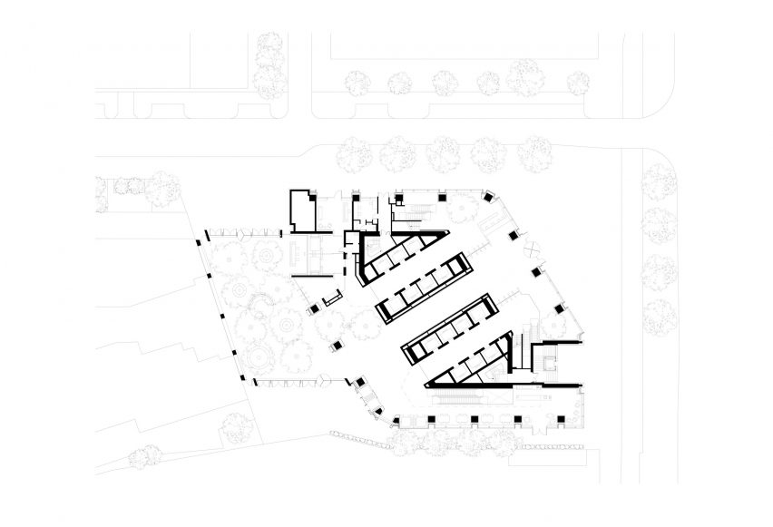 Ground floor plan of Varso Tower
