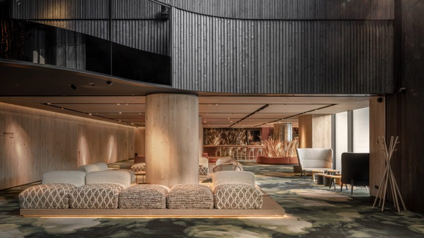 Interior of Grand Emily Hotel Lobby