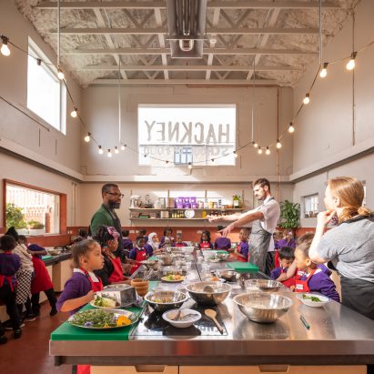Interior of The Hackney School of Food by Surman Weston