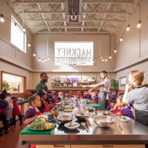 Interior of The Hackney School of Food by Surman Weston