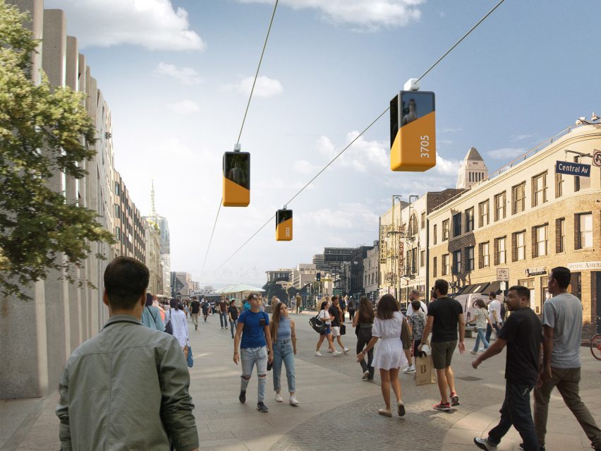 Halfgrid cable car transport network by Half Company