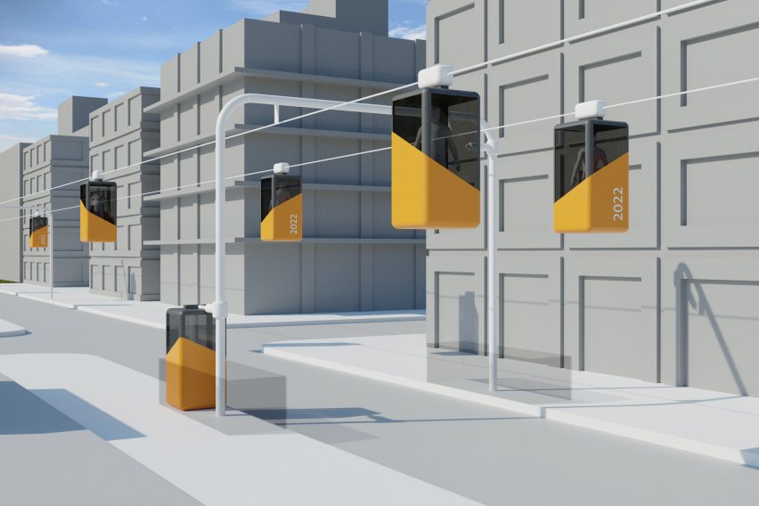 Halfgrid cable car transport network by Half Company