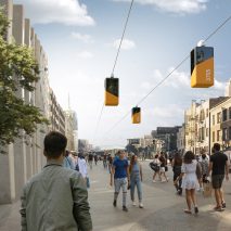 Halfgrid cable car transport network by Half Company