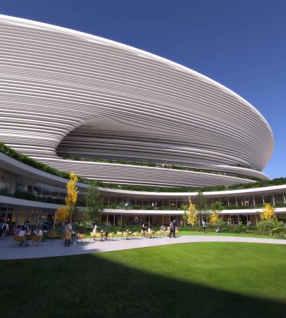 Visual of Hangzhou International Sports Centre courtyard