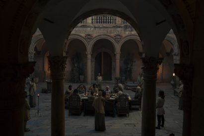 A courtyard in House of the Dragon