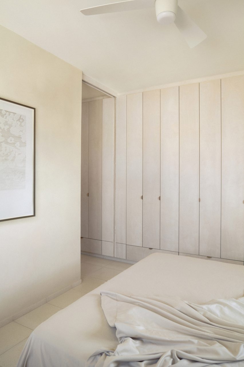 Bedroom inside Iceberg apartment by Laila Architecture