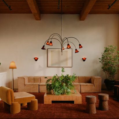 Living room set-up at In Common With's showroom