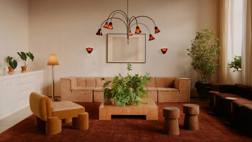 Living room set-up at In Common With's showroom