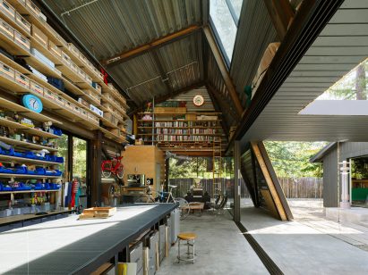 Cedar-clad studio