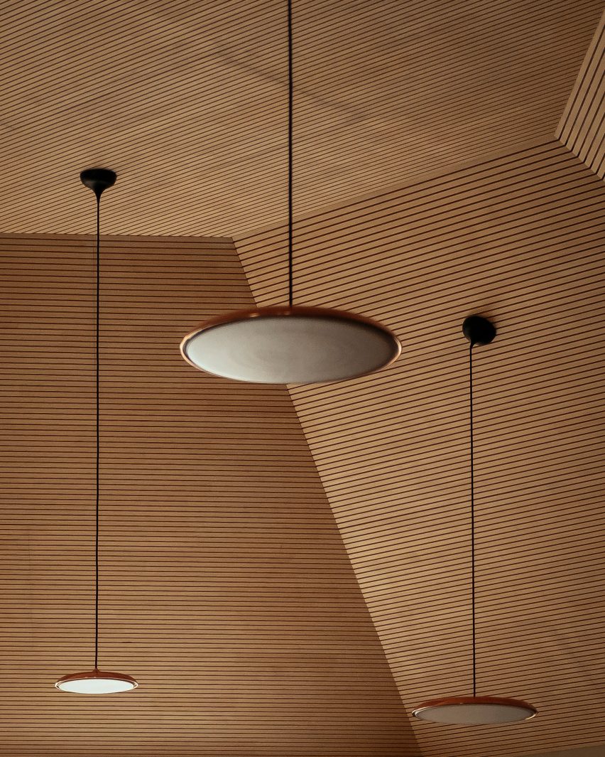 Ceiling in John Morden Centre by Mae Architects