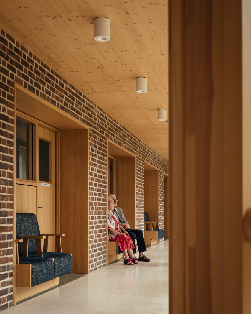 Seating niche in John Morden Centre by Mae Architects