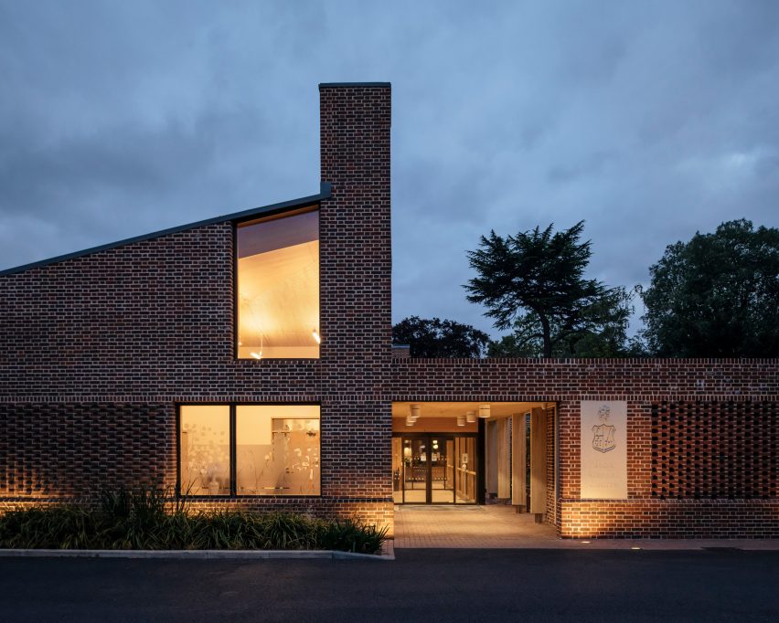 Night view of John Morden Centre by Mae Architects