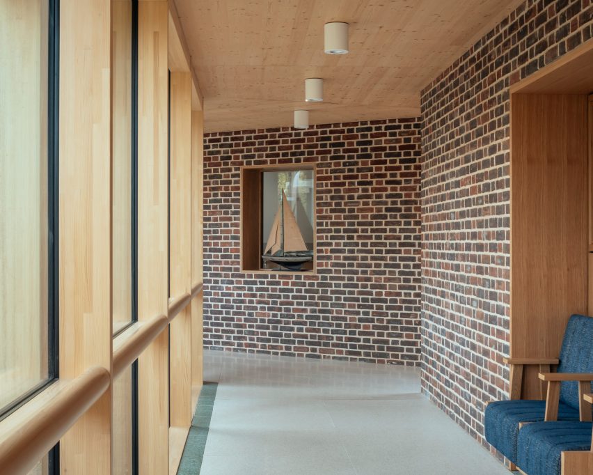 Colonnade in John Morden Centre by Mae Architects