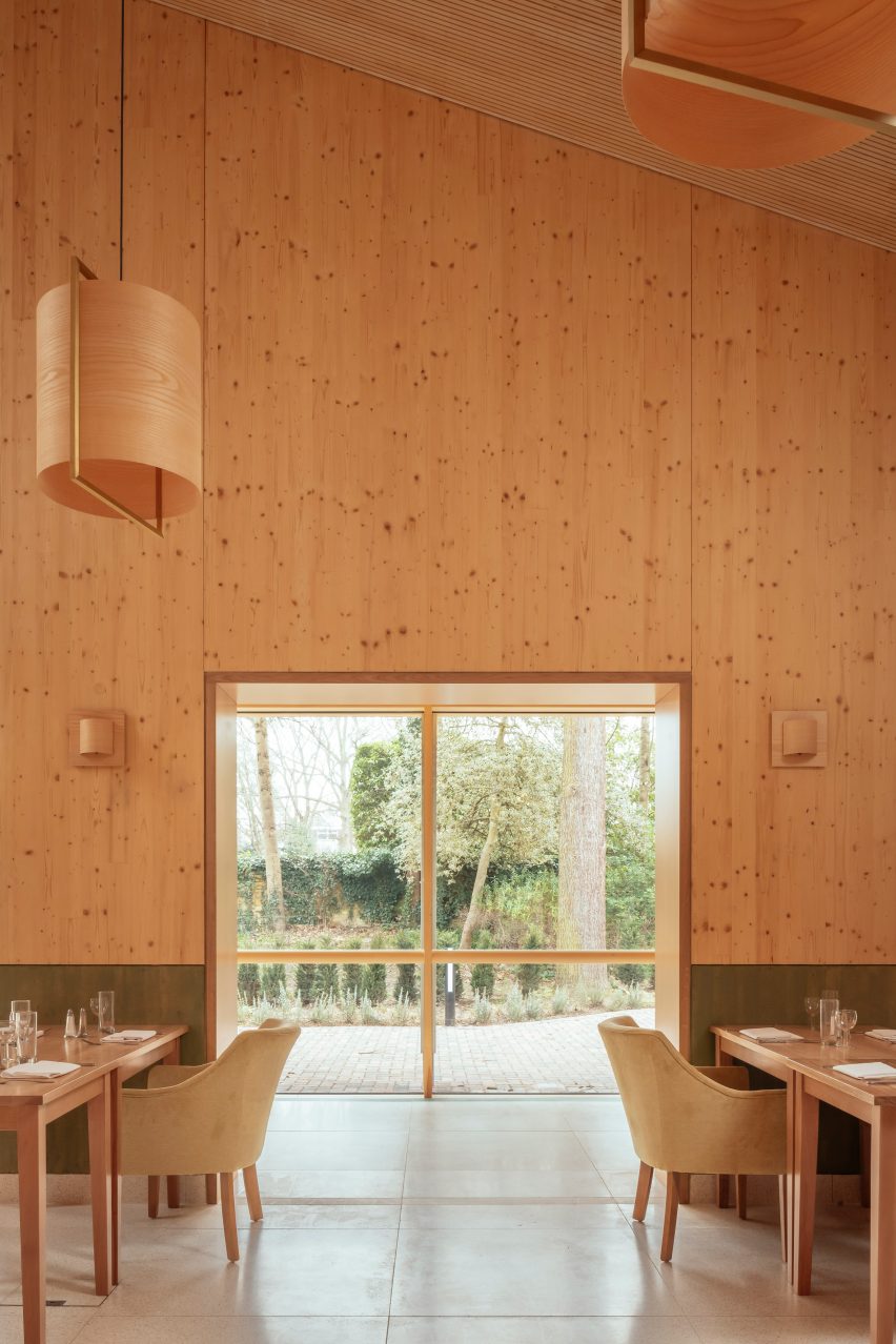 Dining room window in John Morden Centre by Mae Architects