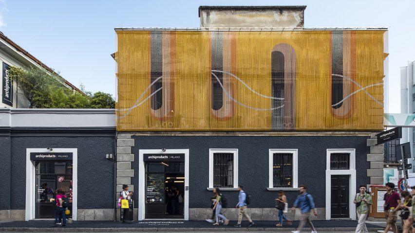 Kriskadecor outdoor cladding system at Milan design week 2022