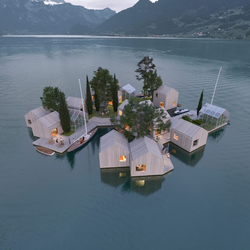 Floating Homes from Land on Water by MAST