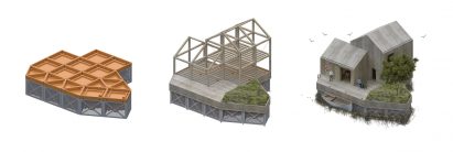 Concept diagram for floating architecture