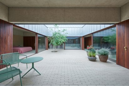 Central courtyard of Spanish home