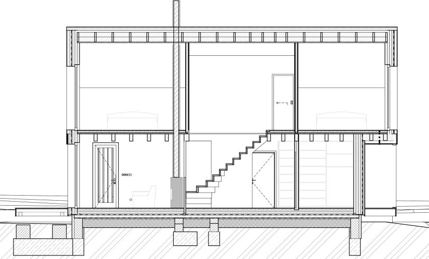 Section of Lipno Lakeside Cabin