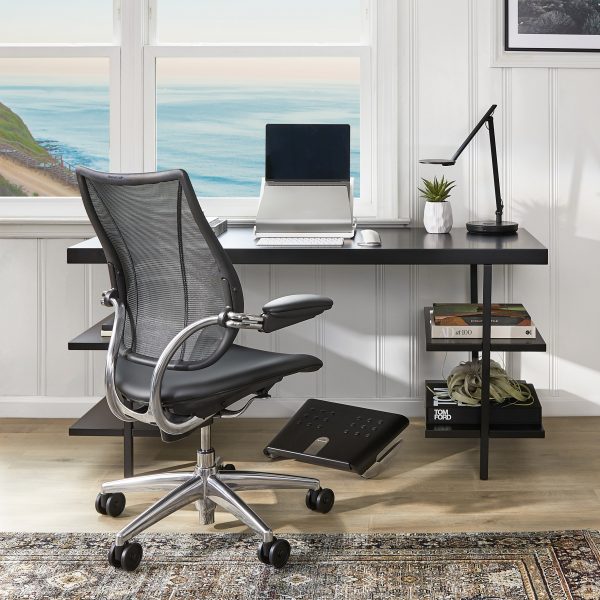 Black task chair by Humanscale