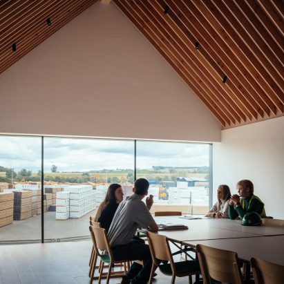 Interior of offices at Lockerbie Sawmill