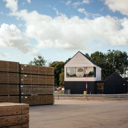 Exterior of Lockerbie Sawmill offices