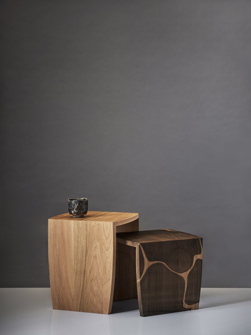 Marbled wood furniture by Ringvide
