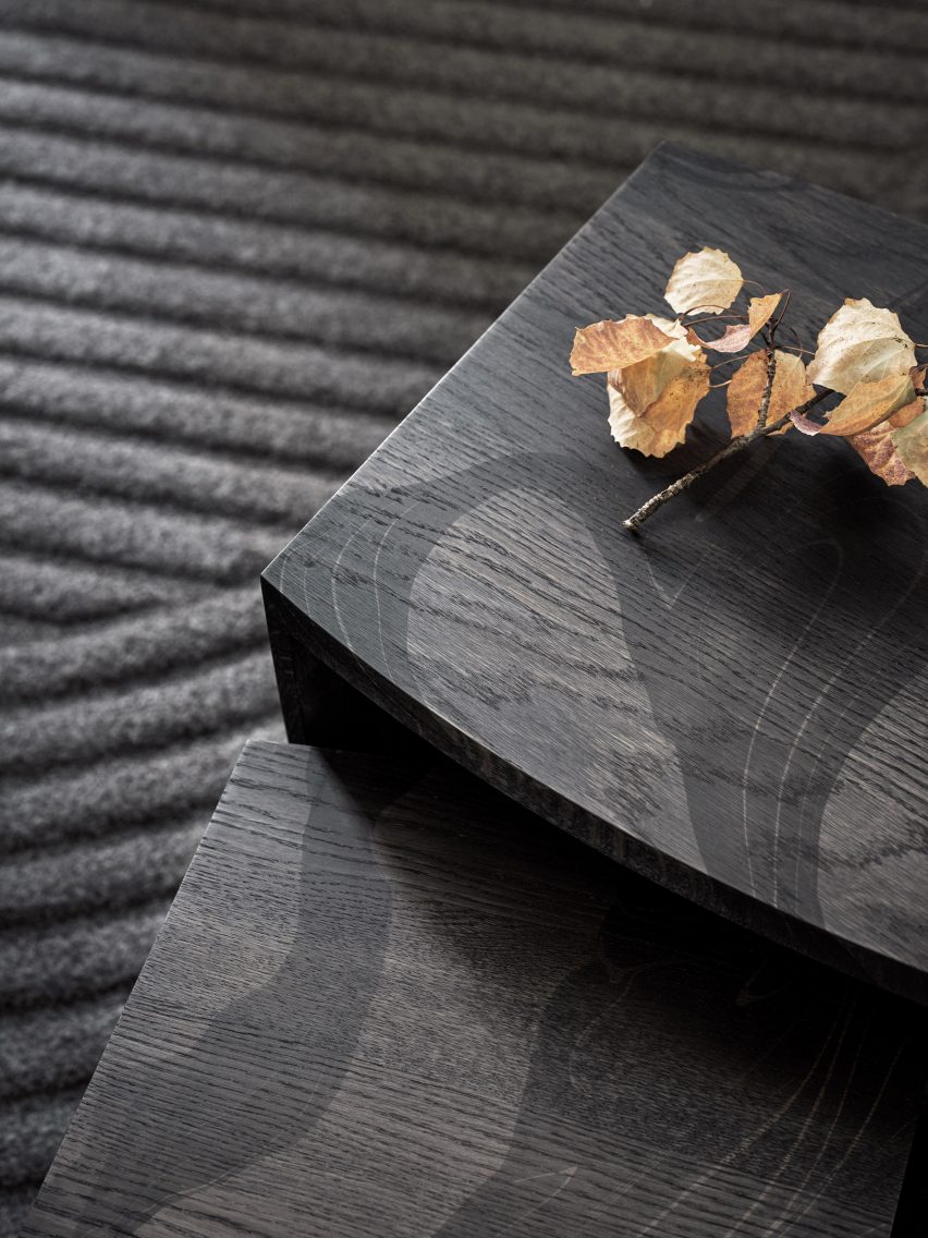 Marbled wood furniture by Ringvide