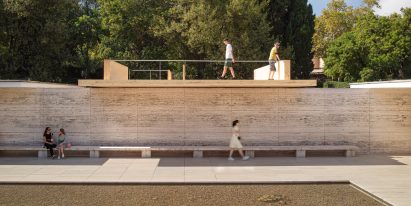 Mass is More installation by IAAC and Bauhaus Earth