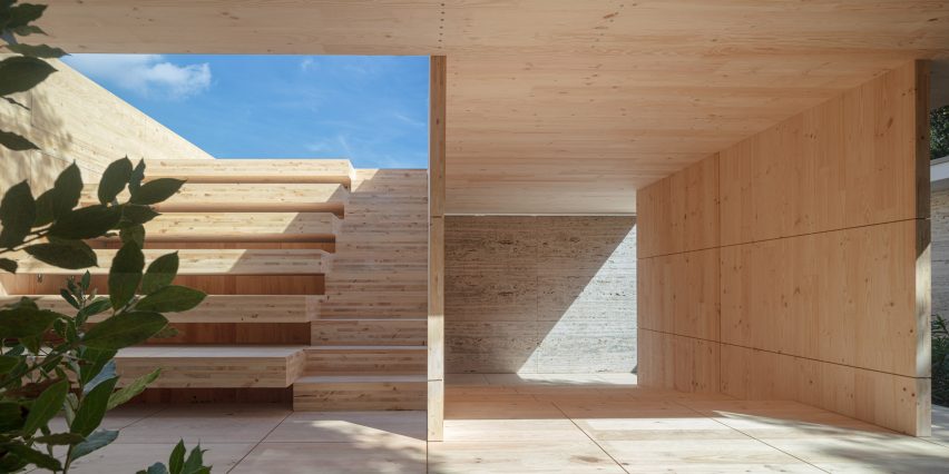 Mass is More installation transforms Mies van der Rohe's Barcelona Pavilion