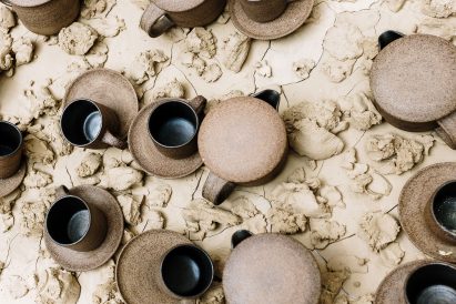 Ceramics by Max Lamb at Nothing is Possible exhibition by Potato Head and OMA