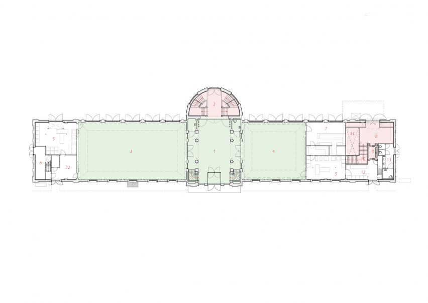 Ground floor plan of Groote Museum