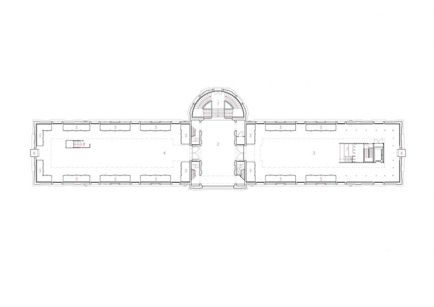First floor plan of Groote Museum