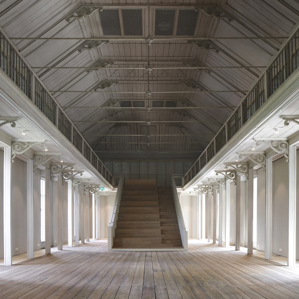 Interior image of a gallery space at the Groote Museum