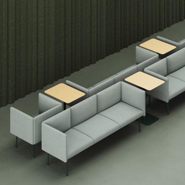 Aerial view of seating from Mino Sofa Series